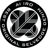 AIIRO Selvage Denim Knopf Logo